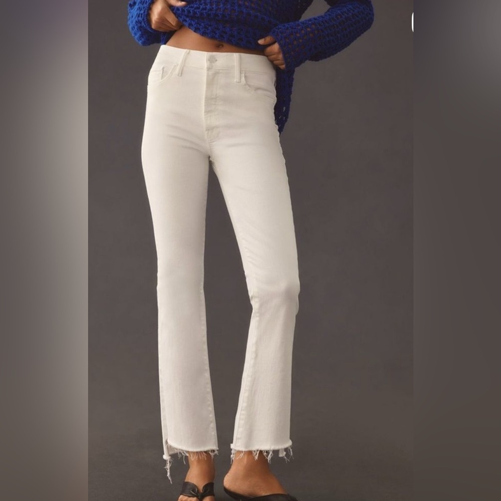 Mother The Insider Crop Step Fray Jeans